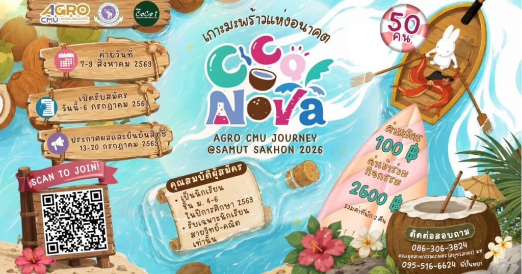 ค่าย Agro CMU Journey @Samut Sakhon 2026 ตอน CocoNova